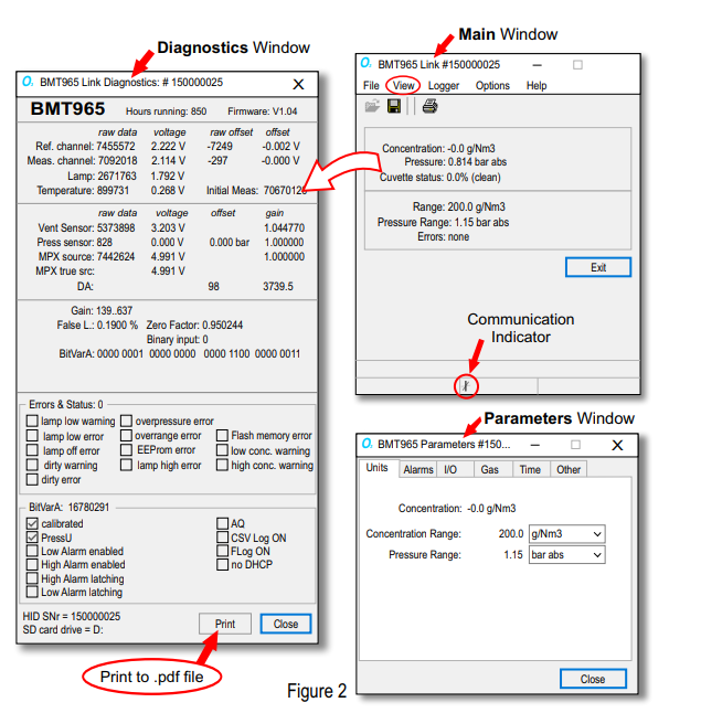 BMT 965檢測儀 LINK Software 連接電腦軟件設(shè)置